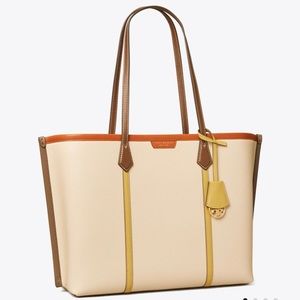 PERRY COLOR-BLOCK TRIPLE-COMPARTMENT TOTE